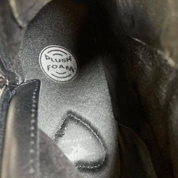 Rocket Dog Pearly Womens Combat Boots 9.5 Black Quilted Lace Up Buckle Moto Zip - Picture 9 of 10